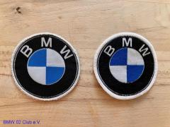 2 BMW Embleme Logo aus Stoff Aufnäher